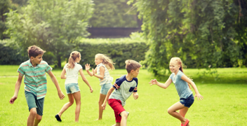 Kids Playing In Park