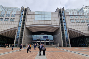 In Front Of The EU Parliament