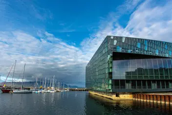 Harpa Conference Hall Blue